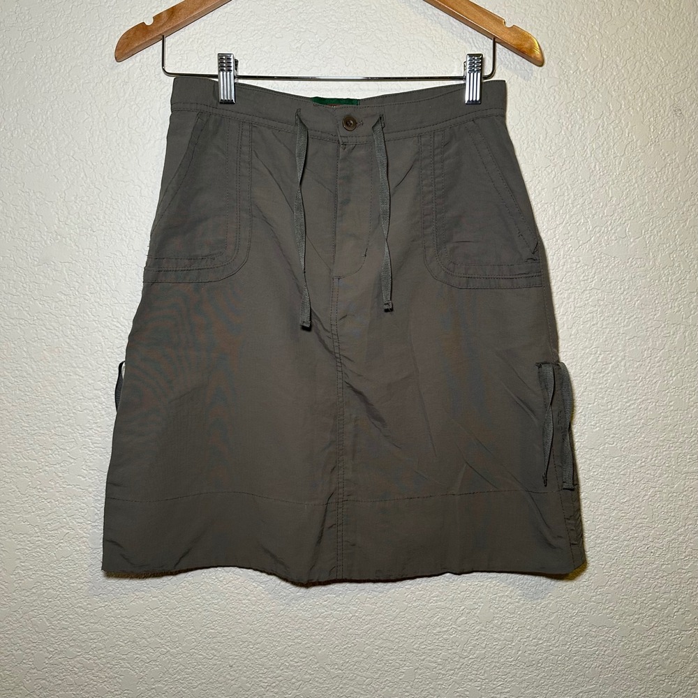 Stillwater‎ Supply Co Womens S Cargo Skirt 100% Nylon Dark Green Gorpcore Hiking